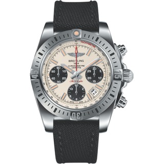 Buy Discount Breitling Chronomat 41 Airborne Steel watch Black Textile